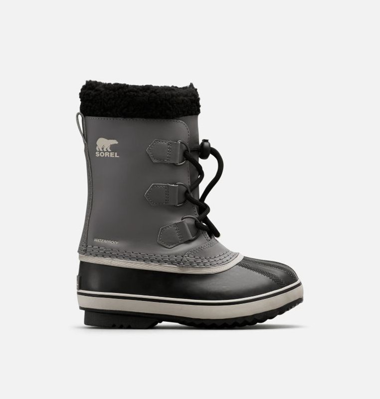 Kids Snow Boots Grey/Black - Sorel Youth Yoot Pac™ TP - 538-SXIYRJ